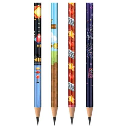 Imagem de Lápis Preto HB Nº2 Collection Arcade 4 Unidades - Tris