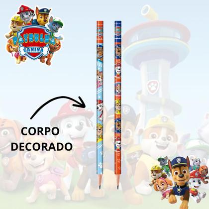 Imagem de Lapis Preto Hb Patrulha Canina Cartela Com 3 Unidades - Tris