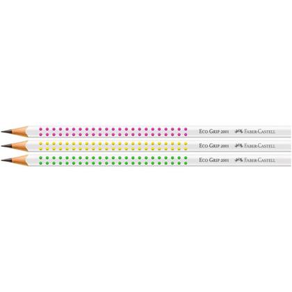 Imagem de Lápis Preto Triangular Ecolápis GRIP 2001 Neon - Caixa com 72 Unidades