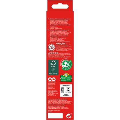 Imagem de Lapis preto triangular ecolapis sparkle azul faber-castell