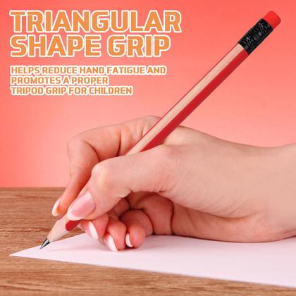 Imagem de Lápis Seajan Jumbo 2B 17,8 cm com borracha, alça triangular x48