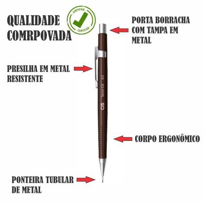 Imagem de Lapiseira 0,5Mm Desenho Técnico Arquitetura Engenharia Oem