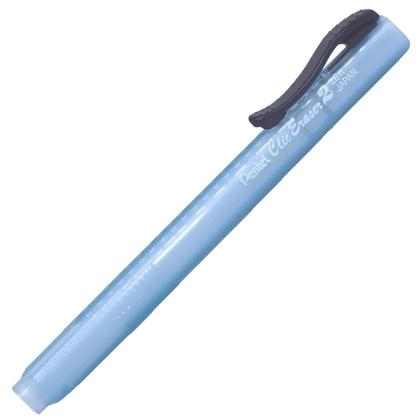 Imagem de Lapiseira Borracha Clic Eraser Azul Transparente ZE11T-C - Pentel