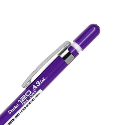 Lapiseira Pentel 120 A3DX 0.7mm Mechanical Pencil A317 Roxo