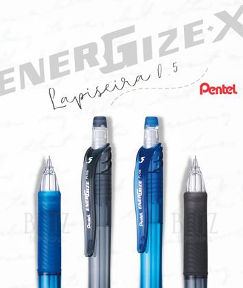 Imagem de Lapiseira Pentel Energize - X PL105 0.5 Grip Emborrachado Antideslizante Borracha Na Ponta Cores Variadas