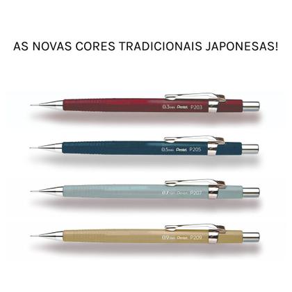 Imagem de Lapiseira Pentel Sharp P200 0.3 mm Japonesa Vermelho