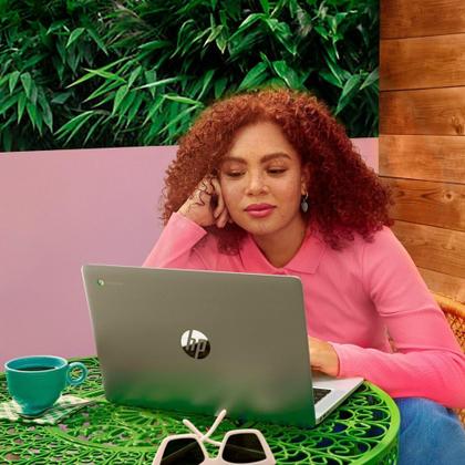 Imagem de Laptop HP O mais novo Chromebook de 14 HD Intel N4120 4 GB de RAM 64 GB