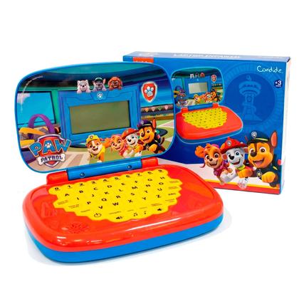 Imagem de Laptop Infantil Bilíngue Patrulha Canina Notebook Educativo Inglês Português Para Criança
