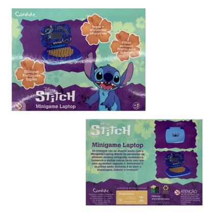 Imagem de Laptop Infantil Educativo Candide Disney Stitch Bilíngue 