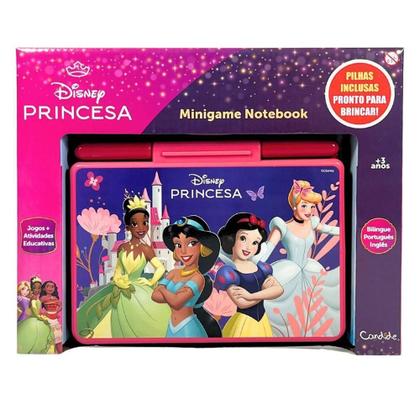 Imagem de Laptop Minigame Notebook Infantil Bilíngue Disney Princesas