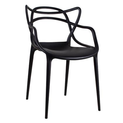 Imagem de Laraz Home Decor, Kit 8 Cadeiras Allegra Polipropileno - Preto