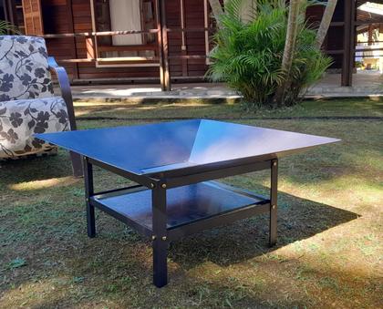 Imagem de Lareira 80cm p/ Jardim Fogueira Externa Portatil a Lenha