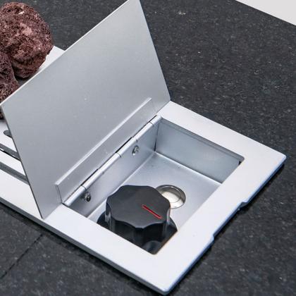 Imagem de Lareira a Gás Bella - 150cm - Aço Carbono Cinza - Fogo & Art