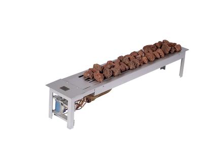 Imagem de Lareira a Gás Fogo e Art Bella de 90cm Gás GLP com pedras vulcânicas