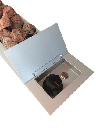 Imagem de Lareira a Gás Fogo e Art Bella de 90cm Gás GLP com pedras vulcânicas