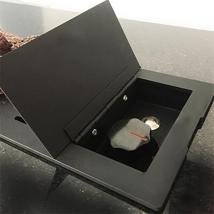 Imagem de Lareira a gás Fogo e Art Luna de 80cm com pedras vulcânicas