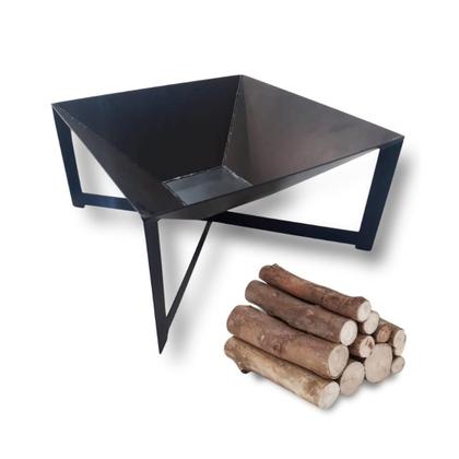 Imagem de Lareira A Lenha Área Externa Jardim Pintura Eletroestática