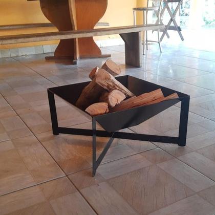 Imagem de Lareira A Lenha Área Externa Jardim Pintura Eletroestática