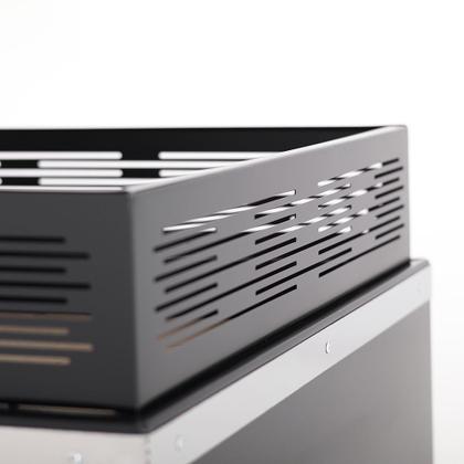 Imagem de Lareira De Meio Com Kit Instalação Preto Fornos Pinhal Com Canos