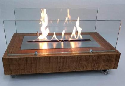 Imagem de Lareira Eco Classe A Álcool-Portátil Rústica Queimador 50Cm