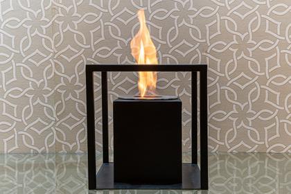 Imagem de Lareira Ecológica a álcool ou etanol c/queimador redondo de 15cm