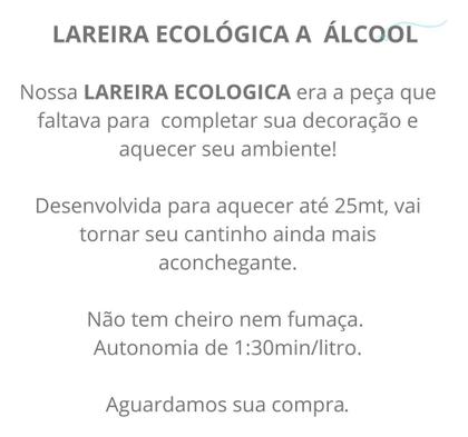 Imagem de Lareira Ecológica Portátil com vidro Rústica Cruzeta 65cm Sem Fumaça e Cheiro