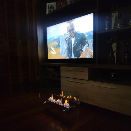 Imagem de Lareira Ecológica Portátil Queimador Inox 40cm Etanol/Álcool Magic Fire