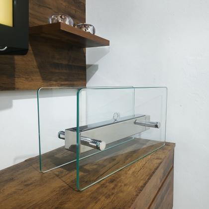 Imagem de Lareira Ecológica Portátil Queimador Inox 40cm Etanol/Álcool Magic Fire