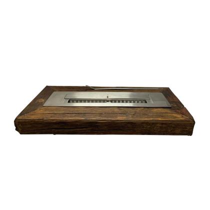 Imagem de Lareira Ecológica Suporte Em Cruzeta Queimador Inox 61cm - Selmetal