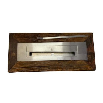 Imagem de Lareira Ecológica Suporte Em Cruzeta Queimador Inox 61cm - Selmetal