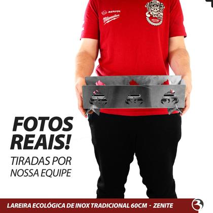 Imagem de Lareira Ecológica Tradicional Portatil em Inox 60cm à Álcool/Etanol - Zenite