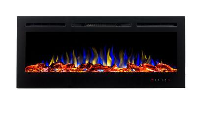 Imagem de Lareira eletrica, tela 55", tensao 220v, frequencia 60hz, potencia 1500w, ipxo, classe i - cor preta - com marca: chaleu