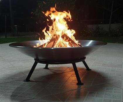 Imagem de Lareira Externa 80cm p/ Jardim a Lenha Fogueira