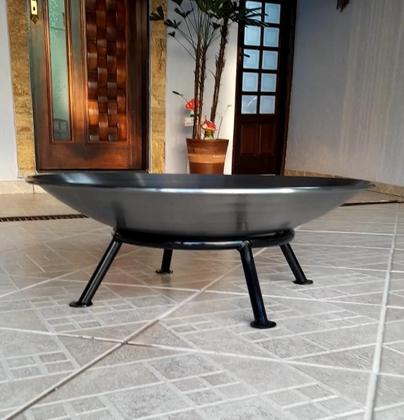 Imagem de Lareira Externa 80cm p/ Jardim a Lenha Fogueira