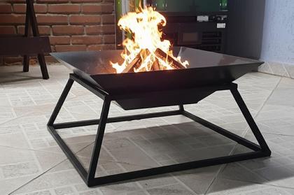 Imagem de Lareira Para Jardim 50cm Externa A Lenha Portátil