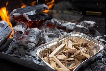Imagem de Lascas de lenha Wood Chips Defumação churrasco parrilla bbq 1kg