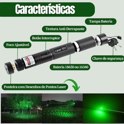 Imagem de Laser Caneta Verde Super Forte Recarregavel Longo Alcance Resistente À Água