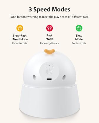 Imagem de Laser Cat Toy ROJECO Auto Random Motion com 3 modos de velocidade