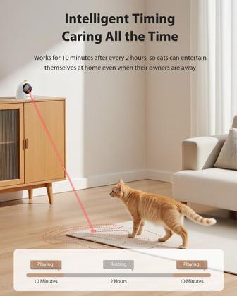 Imagem de Laser Cat Toy ROJECO Auto Random Motion com 3 modos de velocidade