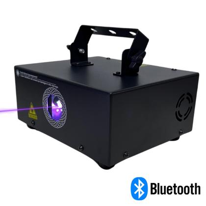 Imagem de Laser Holografico Rgb 2W Com Controle Via Bluetooth Pelo Celular Para Efeito Djs Festas