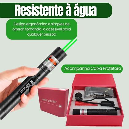 Imagem de Laser Profissional Caneta de Apresentações Profissional Reuniões Bateria Recarregavel Super Alcance 100Km