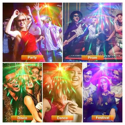 Imagem de Laser show Dj Palco 21 luzes Para Festa Com Lentes Modernas
