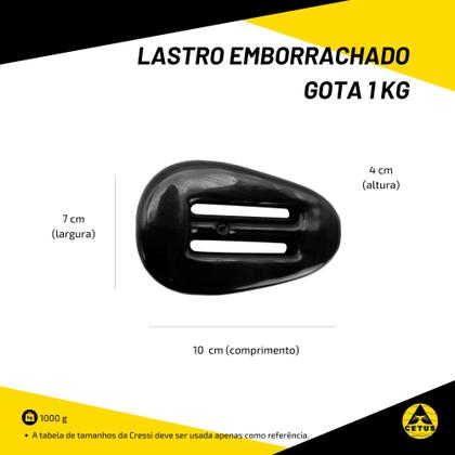 lastro-para-mergulho-emborrachado-cetus-gota-1-kg-cinto-de-lastro