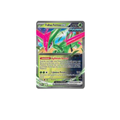 Imagem de Lata Cartas Pokemon Batalha Paradoxal De Folhas Férreas Ex