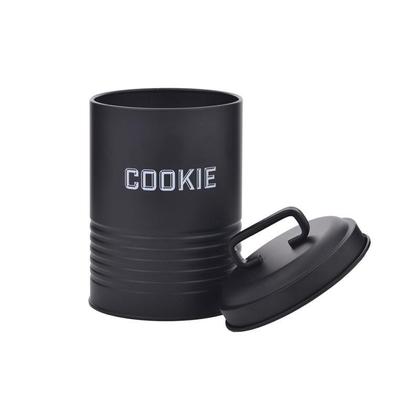 Imagem de Lata Cookie Preta 12x19x12Cm Metal
