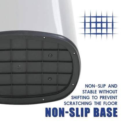 Imagem de Lata de lixo BestOffice 50L automática com tampa de aço inoxidável