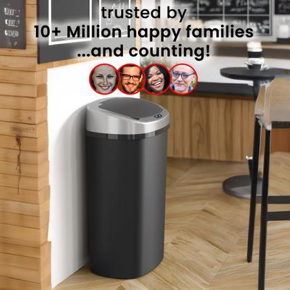 Imagem de Lata de lixo iTouchless 49L automática com sensor 2.0 Tech & Filter