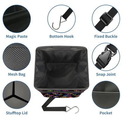 Imagem de Lata de lixo para carro GACTIVITY Paws Cat and Dog Print à prova d'água