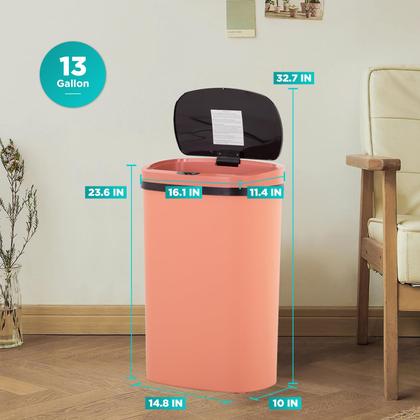 Imagem de Lata de lixo PaylessHere 49L automática com sensor de movimento 3 rosa
