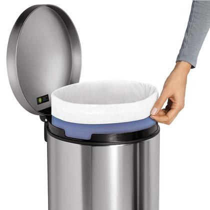 Imagem de Lata de lixo simplehuman Round Step 30L/8 galões de aço inoxidável